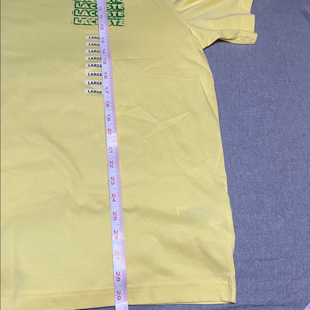 Lacoste Lemon Tee with Logo Print - Picture 7 of 12